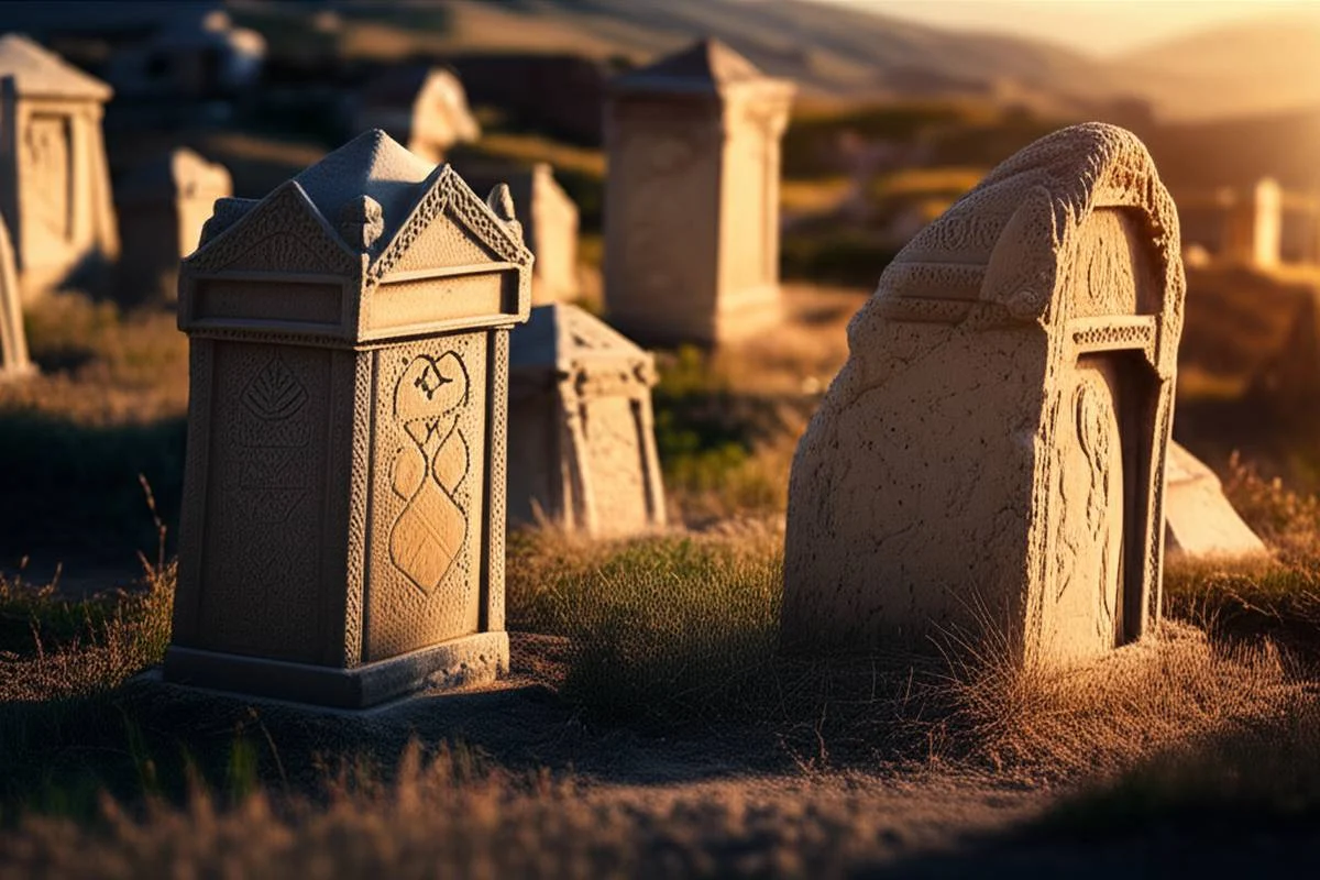 سنگ قبرها در قبرستان شادباد تبریز | راهنمای کامل و جامع
