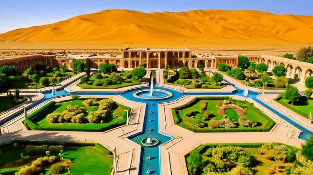 باغ گلشن طبس | بهشت کویر ایران و هر آنچه باید بدانید